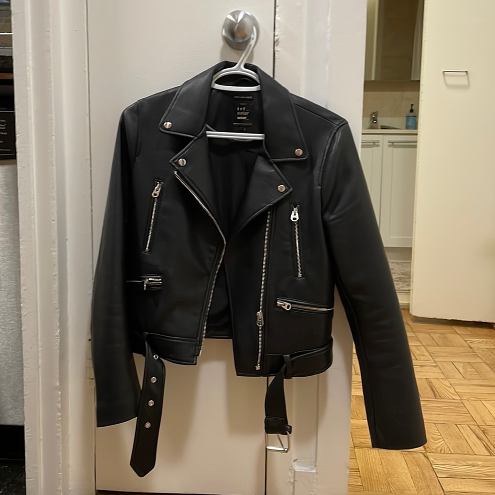 Zara faux leather jacket